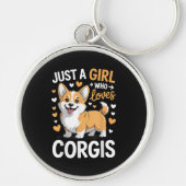 Porte-clés Juste Une Fille Qui Aime Les Corgis (Devant)