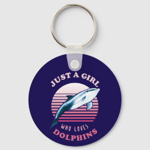 Porte-clés Juste Une Fille Qui Aime Les Dauphins