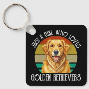 Porte-clés Juste Une Fille Qui Aime Les Golden Retrievers