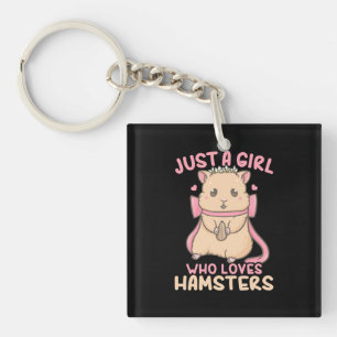 Porte-clés Juste Une Fille Qui Aime Les Hamsters