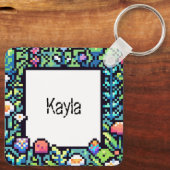 Porte-clés Juste une fille qui aime les Plantes (Verso)