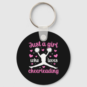 Porte-clés Juste une fille qui aime les pom-pom girls Cheerle