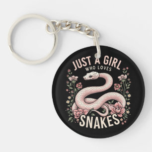Porte-clés Juste une fille qui aime les serpents