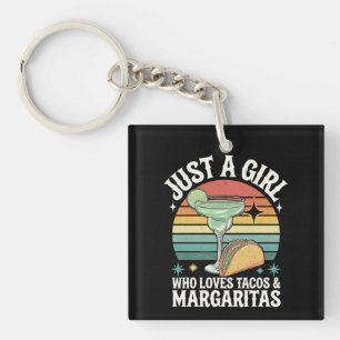 Porte-clés Juste une fille qui aime les tacos et la margarita