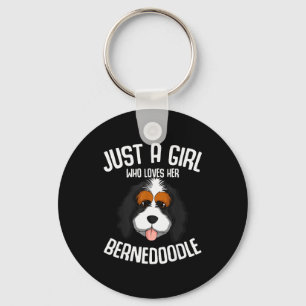 Porte-clés Juste une fille qui aime ses filles de chien Berne