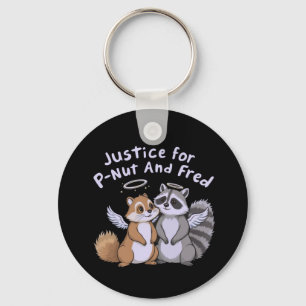 Porte-clés Justice pour P-Nut et Fred Un stand humoristique