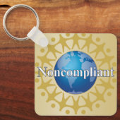 Porte-clés J'utilise tous les mots / Non conforme (Recto)