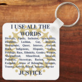 Porte-clés J'utilise tous les mots / Non conforme (Verso)