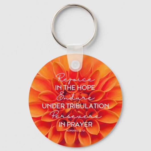 Porte-clés JW Porte - clé -Rejoice Endure Persévère Romains 1 (Recto)