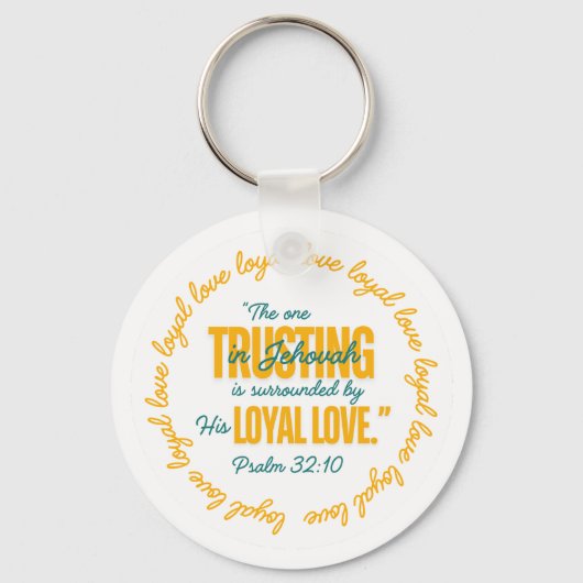 Porte-clés JW The One Trusting In Jehovah Ps. 32:10 (Verso)