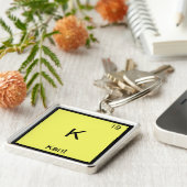 Porte-clés K - Kant Funny Élément Symbole de chimie Tee (Côté)