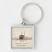 Porte-clés Kaaba Eid Mubarak Premium | Islamic Gift Keepsake (Devant)