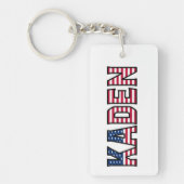 Porte-clés Kaden Name Vorname USA Flagge Anhänger Schlüssel (Devant)
