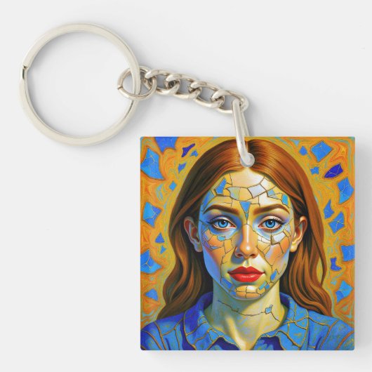Porte-clés « Kaela » - Motif d'un passé (Devant)