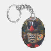 Porte-clés Kagu Mona Lisa Inspiration (Devant gauche)