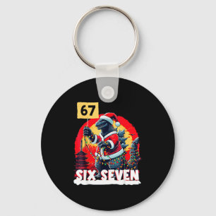 Porte-clés Kaiju Noël 67 Santazilla Monstre Japonais Din