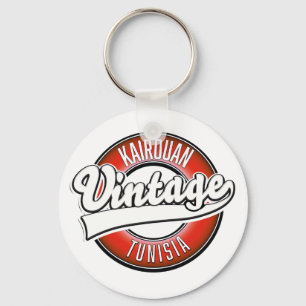 Porte-clés Kairouan tunisia vintage style logo