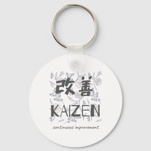 Porte-clés Kaizen - Amélioration continue (Recto)