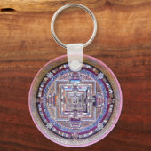 Porte-clés Kalachakra Mandala bouddhiste tibétain (Recto)