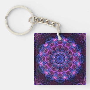 Porte-clés Kaleidoscope Apophyse Coeurs Mandala