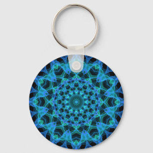 Porte-clés Kaleidoscope de méduses bleues
