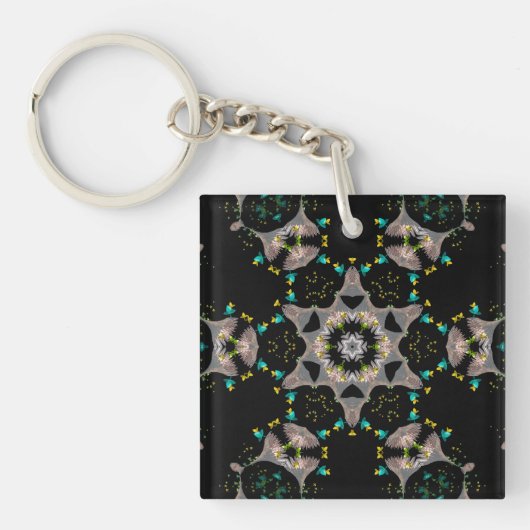 Porte-clés Kaléidoscope de Nuit Velouté (Devant)
