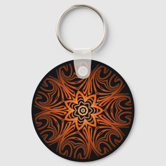 Porte-clés Kaléidoscope décoratif à deux tons (Recto)