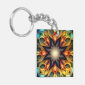 Porte-clés Kaleidoscope Mandala Flower Design-23091 (Devant gauche)