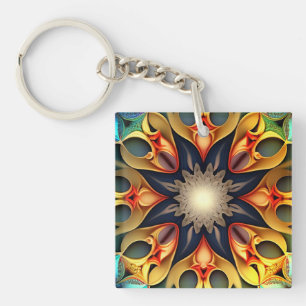 Porte-clés Kaleidoscope Mandala Flower Design-23091