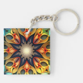 Porte-clés Kaleidoscope Mandala Flower Design-23091 (Dos)