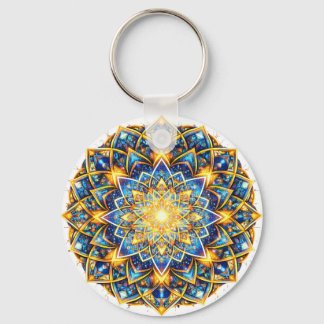 Porte-clés Kaleidoscope Mandala radiant – Harmonie des couleu