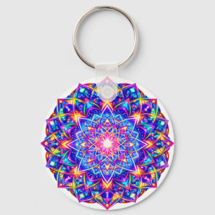 Porte-clés Kaleidoscope Mandala Radiante – Charme d'Harmonie