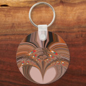 Porte-clés Kaleidoscope noir africain Design d'impression (Recto)