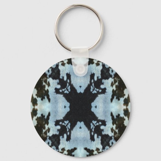Porte-clés Kaleidoscope vache cache motif (Recto)