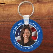 Porte-clés Kamala Harris 2024 Pas de retour Photo (Verso)