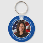 Porte-clés Kamala Harris 2024 Pas de retour Photo (Verso)