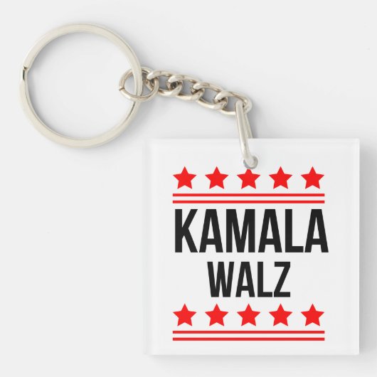 Porte-clés Kamala Harris et Tim Walz 2024 (Devant)