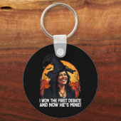 Porte-clés Kamala Harris Halloween A Gagné Le Premier Débat I (Recto)