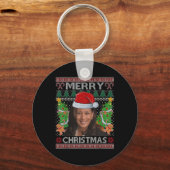 Porte-clés Kamala Harris Joyeux Noël hideux féminin de Noël (Recto)