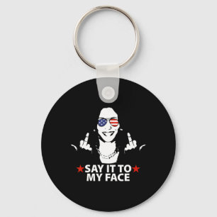 Porte-clés Kamala Harris Middle Finger Le Dire À Mon Visage 2