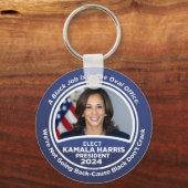 Porte-clés Kamala Harris pour le président 2024 (Recto)