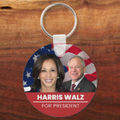 Porte-clés Kamala Harris Tim Walz 2024 (Verso)