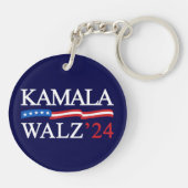 Porte-clés Kamala Harris Walz 2024 Évidemment bleu (Dos)
