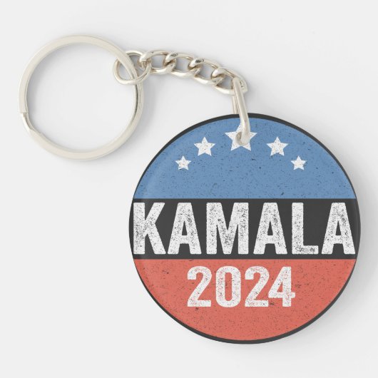 Porte-clés Kamala Pour L'Élection Du Président Kamala 2024 (Devant)