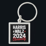 Porte-clés Kamala Walz Évidemment 2024 Harris Waltz 2024<br><div class="desc">Kamala Walz Évidemment 2024 Harris Waltz Élection 2024</div>