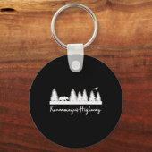 Porte-clés Kancamagus Highway New Hampshire Rustic Bear Wildl (Recto)