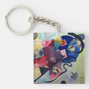 Porte-clés Kandinsky 1925/jaune/rouge/bleu/pixdezines