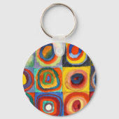 Porte-clés Kandinsky - Carrés aux Cercles Concentriques (Recto)