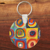 Porte-clés Kandinsky - Carrés aux Cercles Concentriques (Recto)