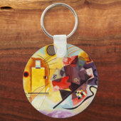 Porte-clés Kandinsky jaune bleu (Recto)